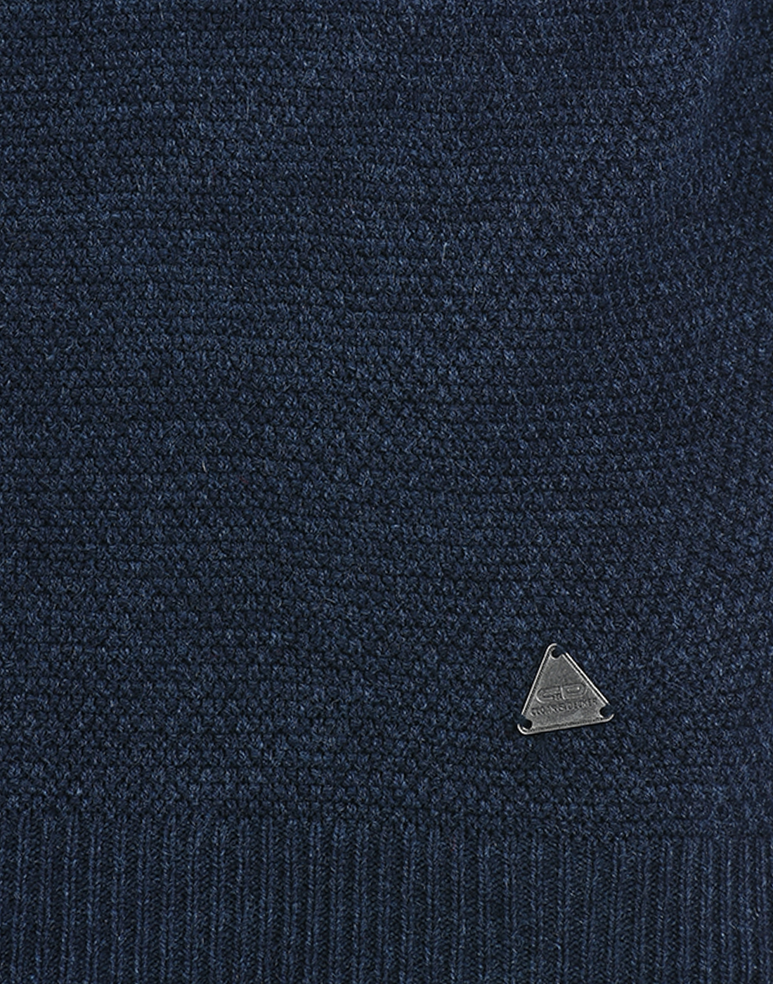 Cloak & Decker by Monte Carlo Men Color Block Blue Sweater